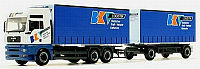 bkv Badische Kraftverkehr Logistik, Rheinstetten: Modell von Herpa - 278621
